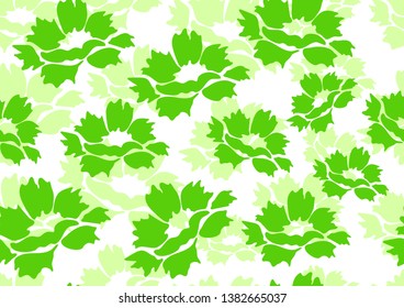 Decorative seamless floral background with simple peony flowers on a white background. Romantic design for natural cosmetics, perfumes, women's goods, salons, spa. Textile design fabric.