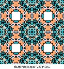 decorative seamless floral pattern. vector illustration. design element for wallpaper, background, invitation, fabric print