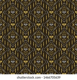 Decorative seamless floral pattern for your design, vector image