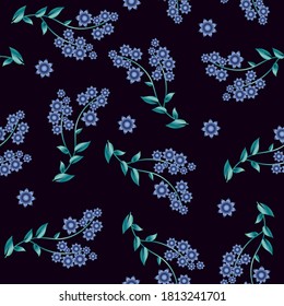 Dekoratives, nahtloses Blumenmuster. Abstrakte Farbverlauf-Texturdesigns können für Hintergründe, Motive, Textilien, Wallpaper, Stoffe, Geschenkverpackungen, Vorlagen verwendet werden. Vektorgrafik	
