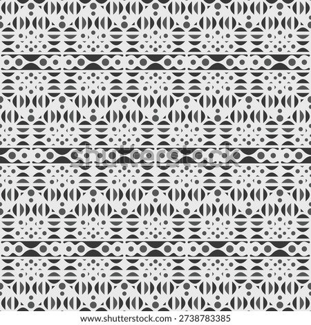 Decorative Seamless Geometric Ornament Pattern Repetitive Ornamental Background	