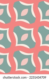 Decorative Seamless Geometric Pattern Colorful