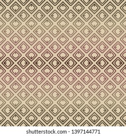 Decorative seamless geometric pattern with modern ornament. Vector decoration for fashion print, interior, design.