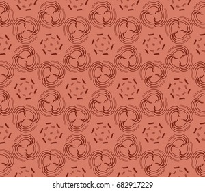 decorative seamless geometric pattern. modern design. vector illustration. brown color