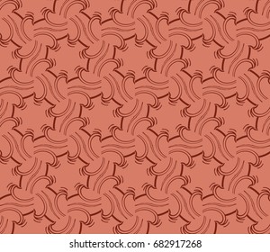 decorative seamless geometric pattern. modern design. vector illustration. brown color