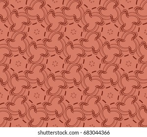 decorative seamless geometric pattern. modern design. vector illustration. brown color