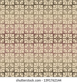 Decorative seamless geometric pattern with mojdern ornament. Vector decoration for fashion print, interior, design.