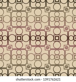 Decorative seamless geometric pattern with mojdern ornament. Vector decoration for fashion print, interior, design.