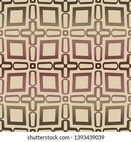 Decorative seamless geometric pattern with mojdern ornament. Vector decoration for fashion print, interior, design.