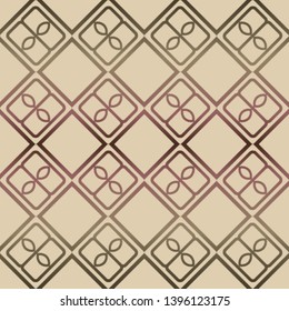 Decorative seamless geometric pattern with mojdern ornament. Vector decoration for fashion print, interior, design.