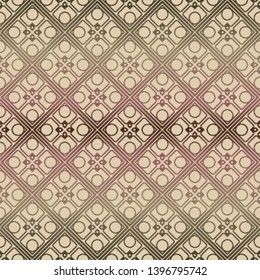 Decorative seamless geometric pattern with mojdern ornament. Vector decoration for fashion print, interior, design.