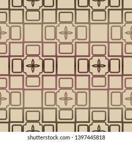 Decorative seamless geometric pattern with mojdern ornament. Vector decoration for fashion print, interior, design.