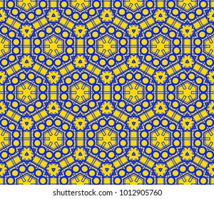 Decorative seamless geometric pattern. Vector illustration.