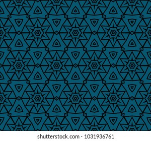 Decorative seamless geometric pattern. Vector illustration.