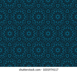 Decorative seamless geometric pattern. Vector illustration.