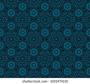 Decorative seamless geometric pattern. Vector illustration.