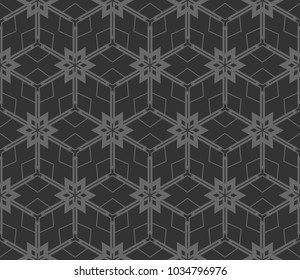 Decorative seamless geometric pattern. Vector illustration.