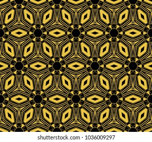 Decorative seamless geometric pattern. Vector illustration.