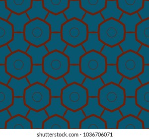 Decorative seamless geometric pattern. Vector illustration.