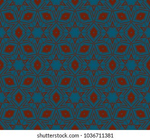 Decorative seamless geometric pattern. Vector illustration.