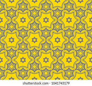 Decorative seamless geometric pattern. Vector illustration.