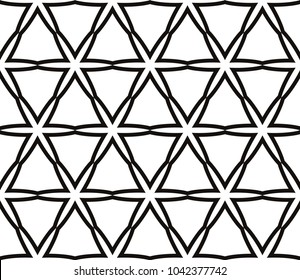 Decorative seamless geometric pattern. Vector illustration.