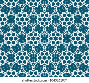 Decorative seamless geometric pattern. Vector illustration.