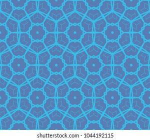 Decorative seamless geometric pattern. Vector illustration.