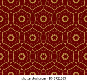 Decorative seamless geometric pattern. Vector illustration.