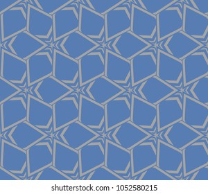 Decorative seamless geometric pattern. Vector illustration.