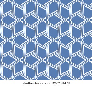 Decorative seamless geometric pattern. Vector illustration.