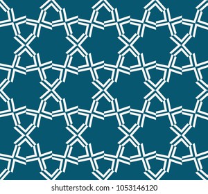 Decorative seamless geometric pattern. Vector illustration.