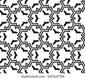 Decorative seamless geometric pattern. Vector illustration.