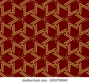 Decorative seamless geometric pattern. Vector illustration.