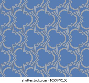 Decorative seamless geometric pattern. Vector illustration.