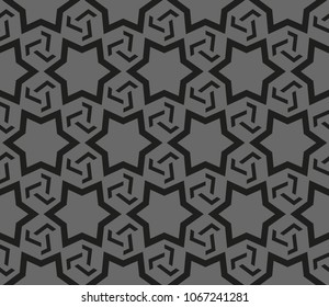 Decorative seamless geometric pattern. Vector illustration.