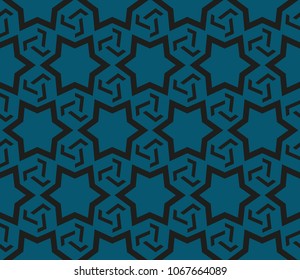 Decorative seamless geometric pattern. Vector illustration.