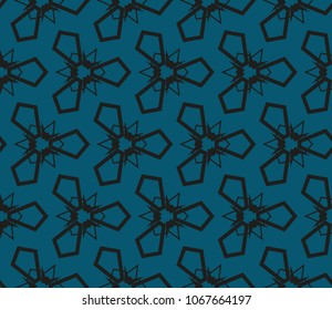 Decorative seamless geometric pattern. Vector illustration.