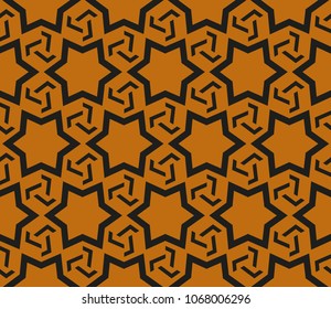 Decorative seamless geometric pattern. Vector illustration.