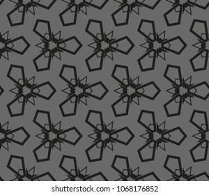 Decorative seamless geometric pattern. Vector illustration.