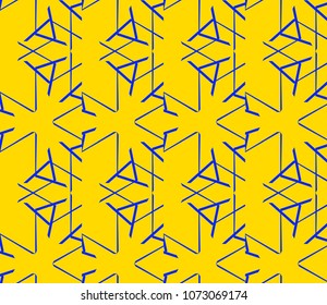 Decorative seamless geometric pattern. Vector illustration.