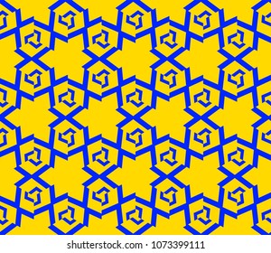 Decorative seamless geometric pattern. Vector illustration.