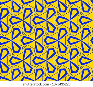 Decorative seamless geometric pattern. Vector illustration.