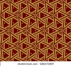Decorative seamless geometric pattern. Vector illustration.