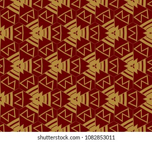 Decorative seamless geometric pattern. Vector illustration.