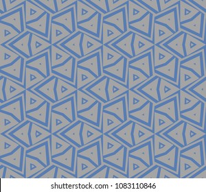 Decorative seamless geometric pattern. Vector illustration.