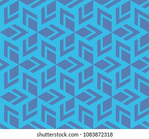 Decorative seamless geometric pattern. Vector illustration.