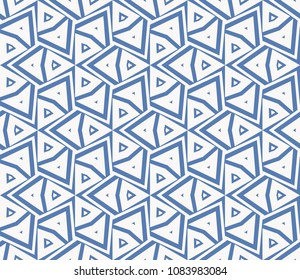Decorative seamless geometric pattern. Vector illustration.