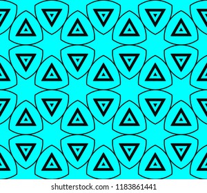 Decorative seamless geometric pattern. Vector illustration.