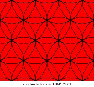 Decorative seamless geometric pattern. Vector illustration.
